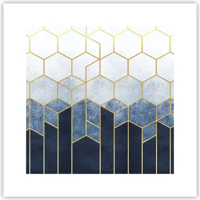 Produktbild von Poster - Poster ohne Rahmen - Abstraktion Figuren Geometrisch - 30x30 cm - Wand Bild - Wanddeko - Wandbilder - Kunstposter - Wandposter - Bilder - Kunstdruck - Wanddekoration - P2XAC30x30-5135