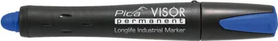 Zdjęcie produktu dla Pica-Marker VISOR, Niebieski, Szeroka końcówka, Czarny, Niebieski, Pomarańczowy, Plastik, Szkło, Metal, Plastik, Opona, Drewno/laminat, Pogrubiony