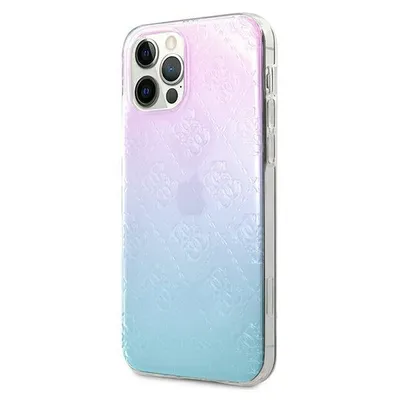 Immagine prodotto di Guess Guhcp12L3D4Ggbp Iphone 12 Pro Max6,7 Niebiesko-Różowy/Blue&Pink Custodia rigida 4G 3D Pattern Collection