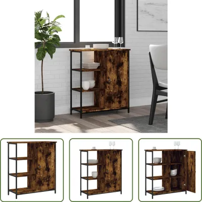 Produktbild von The Living Store Sideboard Räuchereiche 70x30x80 cm Holzwerkstoff