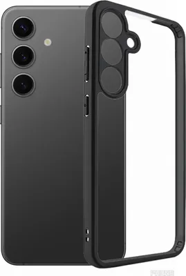 Immagine prodotto di Per Samsung Galaxy S25 Plus TPU smerigliato + copertura trasparente della custodia protettiva nero