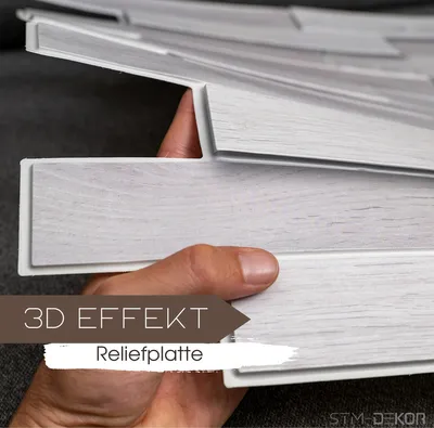 Obrázek produktu pro 3D PVC Wandpaneele / Deckenpaneele, Gebleichtes Eichenparkett, 1 Platte, Holzoptik | STM