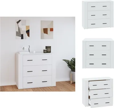 Produktbild von vidaXL Sideboard Weiß 80x33x70 cm Holzwerkstoff -  Sideboards