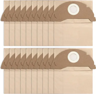 Produktbild von 20 stück Staubsaugerbeutel für Kärcher WD2,für Kärcher WD2 Premium MV2 WD 2.200 bis WD 2.550,6.904-322.0 Alternative Papierfilterbeutel Staubbeutel für Karcher WD2