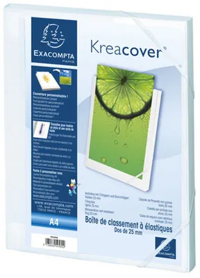 Obrázek produktu pro EXACOMPTA 59589E EXACOMPTA Kreacover sběrný box, A4, PP, 25 mm, bílý