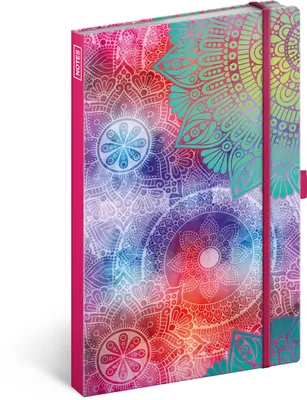 Produktbild von Notizbuch mit Gummiband liniert - Notizblock für Frauen und Mädchen - Tagebuch Journal Notebook für Schule und Arbeit (Mandala)