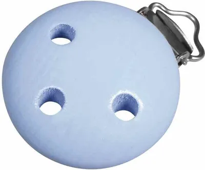 Immagine prodotto di Cravatta per ciuccio in legno 37 mm blu corredino