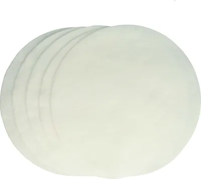 Produktbild von vhbw 5x Feinfilter kompatibel mit Nilfisk-Alto GD 930 S 2 Cubic, GD 930 Panther, GD 940, GD 936, GD 950, GD 945 Staubsauger - Vliesfilter Weiß, Rund