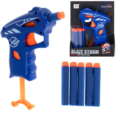 Produktbild von Aga Blaze Storm automatische Schaumstoff-Dartpistole + 5 Darts