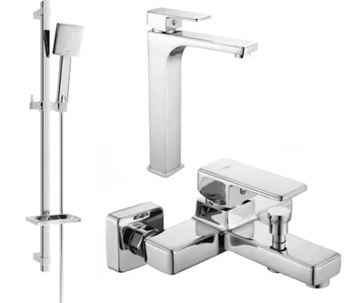 Zdjęcie produktu dla Mexen Cetus DQ45 zestaw wannowy, chrom - 744313DQ45-00
