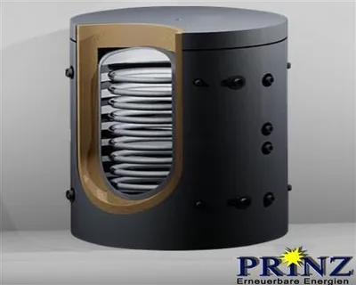 Produktbild von Hygienespeicher 600 Liter mit 2 Wärmetauschern und Isolierung Typ PHSS 600 kurz