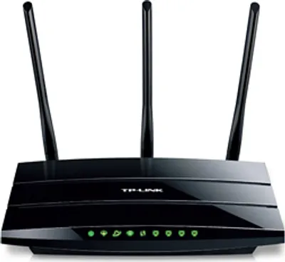Produktbild von TP-LINK TD-W8970, 10, 100, 1000 Mbit/Sek, 10/100/1000Base-T(X), 802.11b, 802.11g, 802.11n, 300 Mbit/Sek, Ethernet (RJ-45), ADSL2+