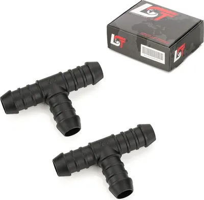 Produktbild von 2x Schlauchverbinder Polyamid PA T-Stück Benzin ölbeständig 14 mm für JEEP FORD