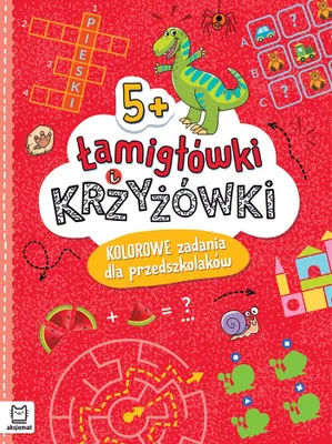Obrázek produktu pro Łamigłówki I Krzyżówki. Kolorowe Zadania Dla Przedszkolaków 5+