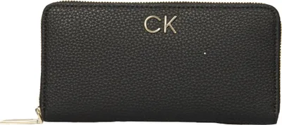 Image de Portefeuille femme CK CALVIN KLEIN article K60K610242 RE LOCK Z/A WALLET LG PBL cm 19 x 10 x 2,5 (environ), UNICA - ONE SIZE, Poliestere 51%,Poliuretano 49%