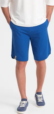 Obrázek produktu pro Ombre Clothing Pánské teplákové kraťasy Cheirih modrá S