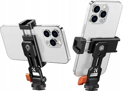 Image de Support trépied 1/4'' ISO pour téléphone Smartphone Pivotant METAL K&F / KF31.094 / MS18