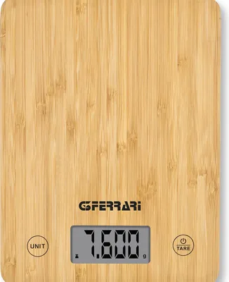 Immagine prodotto di G3 Ferrari G20166 bilancia da cucina Bamboo Superficie piana Rettangolo Bilancia da cucina elettronica