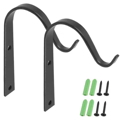 Hängebügel für Außen, 2 Stück, schwarz, 100 x 80 mm