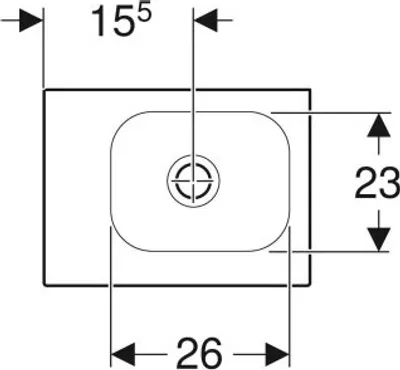 Produktbild von Geberit 501831003 iCon Light Handwaschbecken 38x28cm