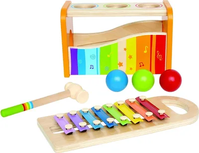 Produktbild von Hape Early Melodies Xylophon und Hammerspiel, E0305