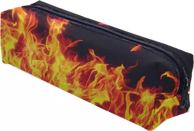 Mäppchen Federtasche Schlamperbox Federmäppchen Schüleretui Stiftemappe Fire [008]