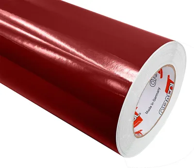 Produktbild von DecoMeister Möbelfolie selbstklebend 100x50 cm - Burgundrot Hochglanz - Einfarbig Klebefolie für Möbel - Klebefolie Möbel für einfache Anwendung, ideal für die Renovierung von Küche oder Bad - Möbelfolie