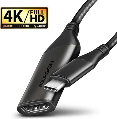 Immagine prodotto di AXAGON Axagon RVC-HI2M adattatore cavo video 0,25 m USB Type-C HDMI Nero