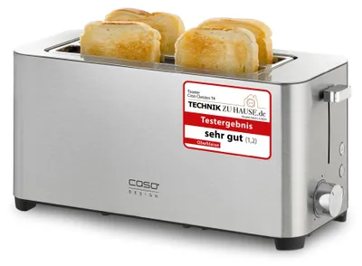 Produktbild von CASO Classico T 4 - Design Toaster, Testurteil: , 5 Stufen, Inkl. Brötch
