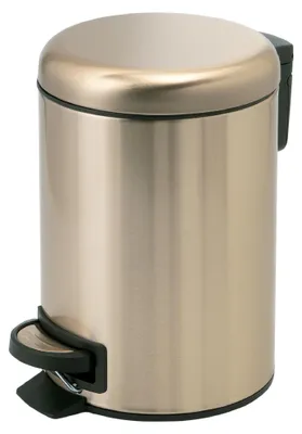 Productafbeelding van Gedy POTTY afvalbak, 5 liter, met zachte sluiting, mat goud