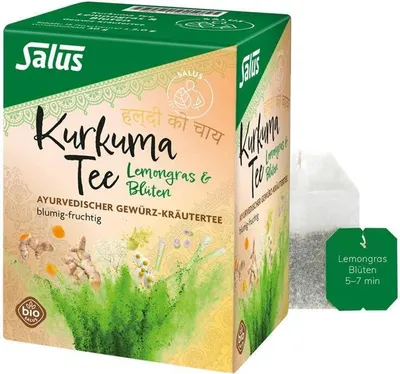 Zdjęcie produktu dla Salus Turmeric Tea Lemongrass & Blossoms, herbata ziołowo-korzenna 15 St