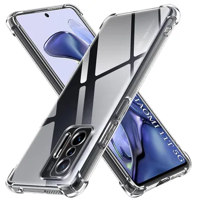 Obrázok produktu pre Techsuit Shockproof Clear Silicone puzdro pre Xiaomi 11T / 11T Pro – priehľadné