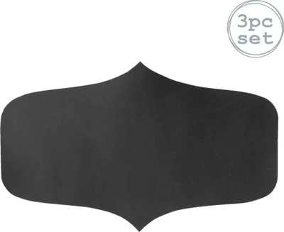 Produktbild von Etiketten für Vorratsgläser aus Glas – groß – schwarz – 3er-Pack