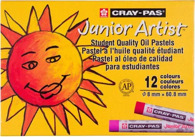 Image de Coffret de 12 pastels à l'huile Sakura Cray-Pas Junior Artist