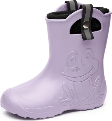 Produktbild von Ladeheid Kinder Federleichte Gummistiefel Thermo Fütterung Mädchen Jungen Rutschfest Regenstiefel Kinder Regenschuhe LA-CA-Frog245 (Gelb, 30/31 EU)