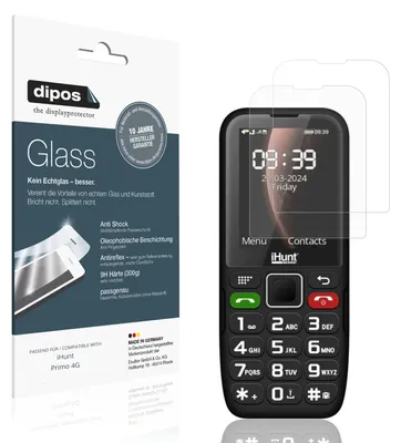 Produktbild von 2x Schutzfolie für iHunt Primo 4G matt - Anti-Shock 9H Folie dipos Glass Kunststoffglas