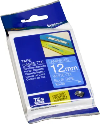 Produktbild von Brother TZE-535, Weiss auf Blau, TZe, Wärmeübertragung, Philippinen, 5 Jahr(e), Brother