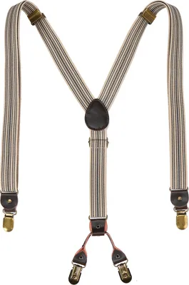 Produktbild von Hosenträger Y Form beige Streifen