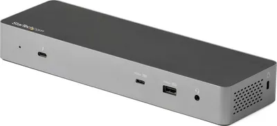 Immagine prodotto di StarTech.com Dock Thunderbolt 3 compatibile con USB-C - Doppio monitor 4K 60Hz DisplayPort 1.4 o doppio display HDMI - Laptop Docking Station 8K 60Hz- Dock TB3/USB-C - 96W PD, 5xUSB - 10Gbps