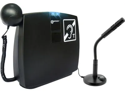 Produktbild von Geemarc LH102 tragbare Induktionsschleife (zB Serviceschalter) - mobiles Ringschleifensystem - Festinstallation möglich - Tonübertragung durch T-Spule oder mitgelieferten Ohrhörer