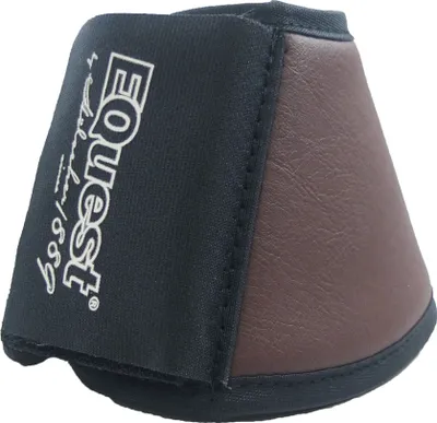 Produktbild von EQuest Hufglocke Waschleder, Premium Schutz für Pferde, 2er Set - Schwarz, M