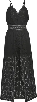 Produktbild von VIVANCE Spitzenkleid mit eingenähter Shorts schwarz Größe 38
