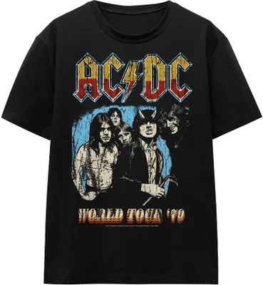 Immagine prodotto di AC/DC - Maglietta "World Tour 79" per uomo/donna Unisex TV15458 (S) (Nero)
