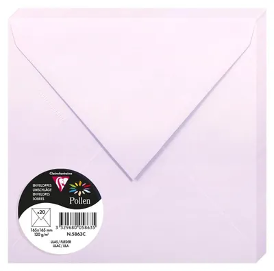 Image de Clairefontaine Enveloppes 165x165 violet