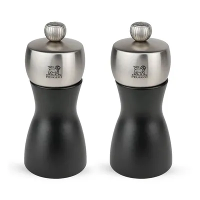 Zdjęcie produktu dla PEUGEOT Młynek do pieprzu Zestaw młynków do soli czarny matowy 12 cm FIDJI 2/21283
