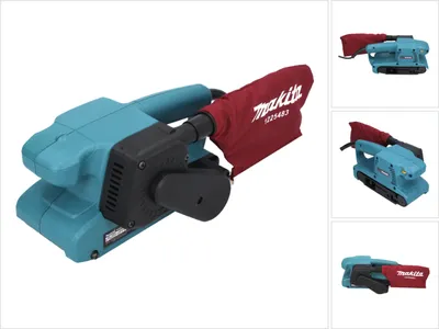 Zdjęcie produktu dla Makita 9911, Szlifierka taśmowa, Prąd przemienny, 650 W, 130 mm, 262 mm, 130 mm