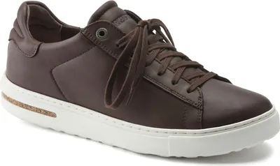 Image de Birkenstock Bend Low Laçage cuir Chaussures de sport décontractées Marron foncé - 4,5 UK - 37 EU - 6/6,5F US / Marron foncé