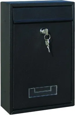 Produktbild von Primaster Briefkasten Metall schwarz 32 x 21,5 x 8,8 cm
