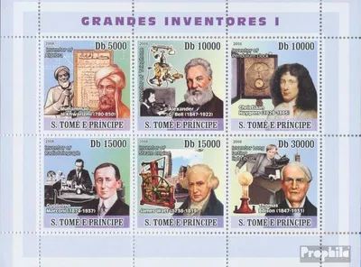 Produktbild von Briefmarken Sao Tome e Principe 2008 Mi 3494-3499 Kleinbogen (kompl. Ausgabe) postfrisch Erfinder