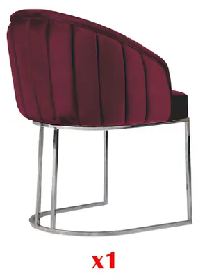 Produktbild von Moderner Sessel Stuhl 1x Esszimmer Fernseh Lounge Sitz Polsterstuhl Textil